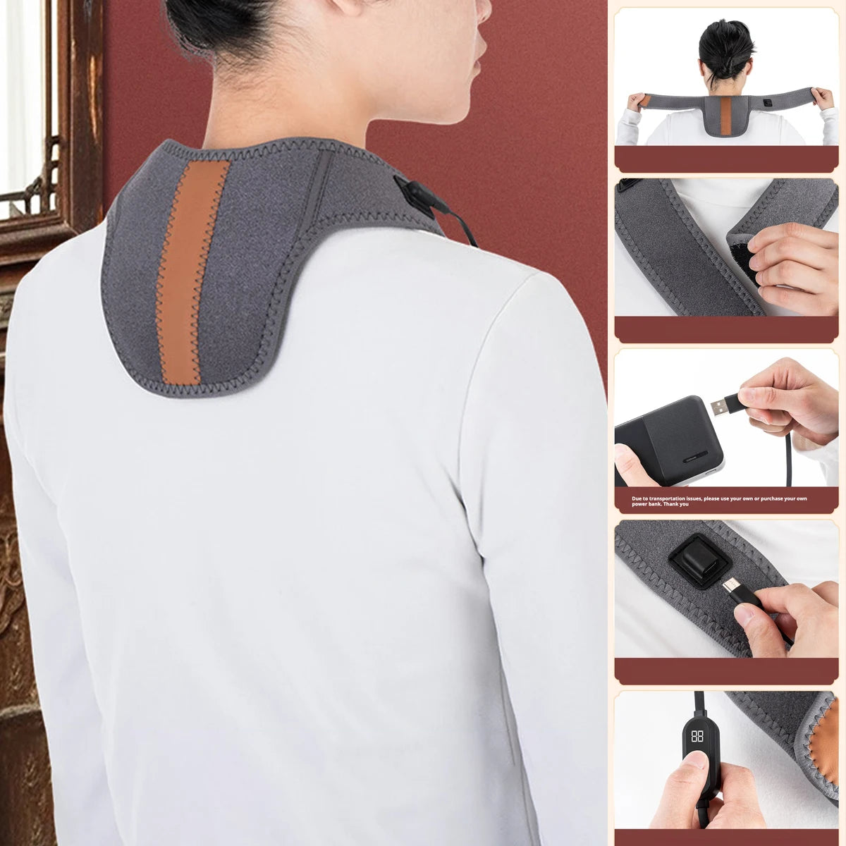 Neck Protector With Three Levels Of Temperature Control